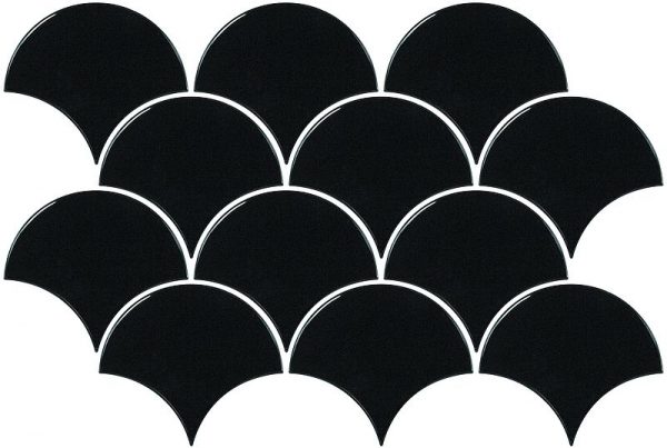 Scales Black Gloss Fan Mosaic 1