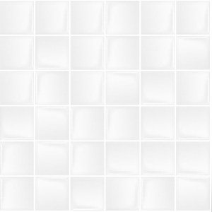 White 50x50 Glazed Porcelain Mosaic