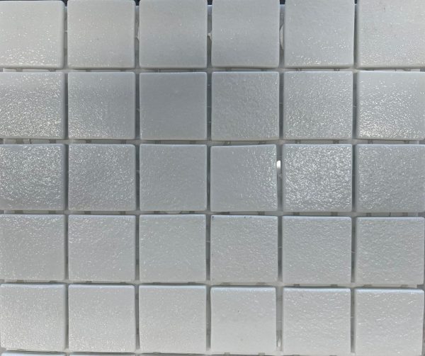 Veneto Linktec Steam White 50x50mm Glass Mosaic 501 1