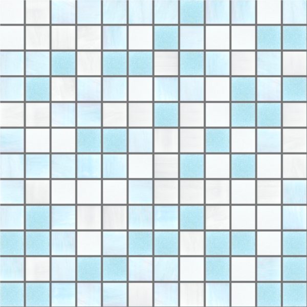 Palladio Linktec Tallow Mix 25x25mm Glass Mosaic 1